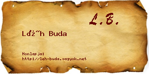 Léh Buda névjegykártya